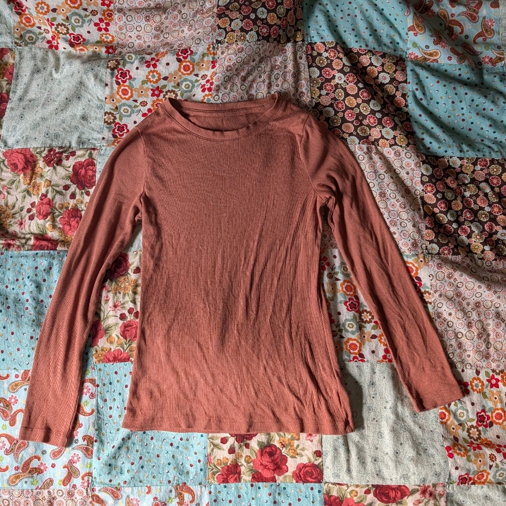 A new day Terracotta Long Sleeve Tee Shirt
